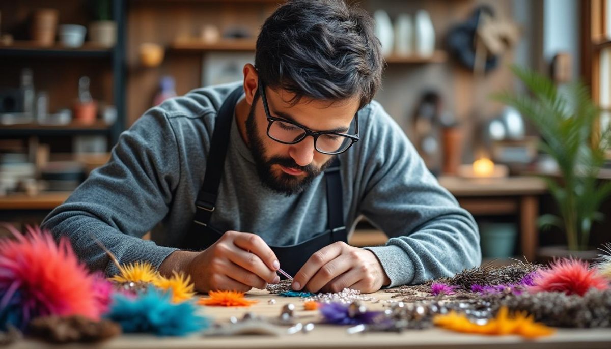 découvrez l’univers fascinant de la plumasserie à travers le récit d’une artiste passionnée, mêlant plumes, bijoux et mode pour créer des œuvres d'exception.