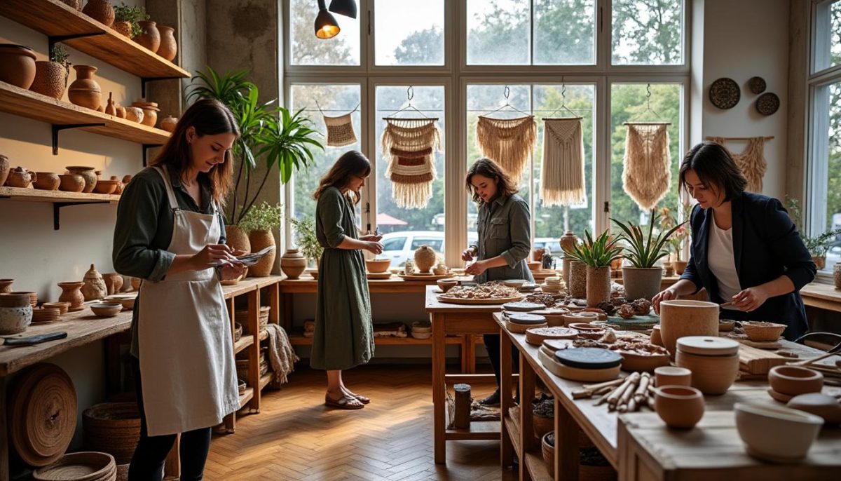 découvrez la nouvelle boutique d'artisanat unique à saint-étienne, lancée par quatre créatrices locales passionnées, mettant en valeur des pièces originales et faites main.
