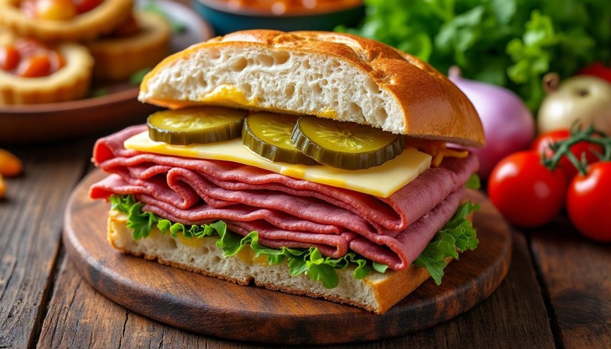 découvrez une recette rapide et savoureuse de sandwich au corned-beef façon deli, prête en seulement 15 minutes pour un repas gourmand et facile.