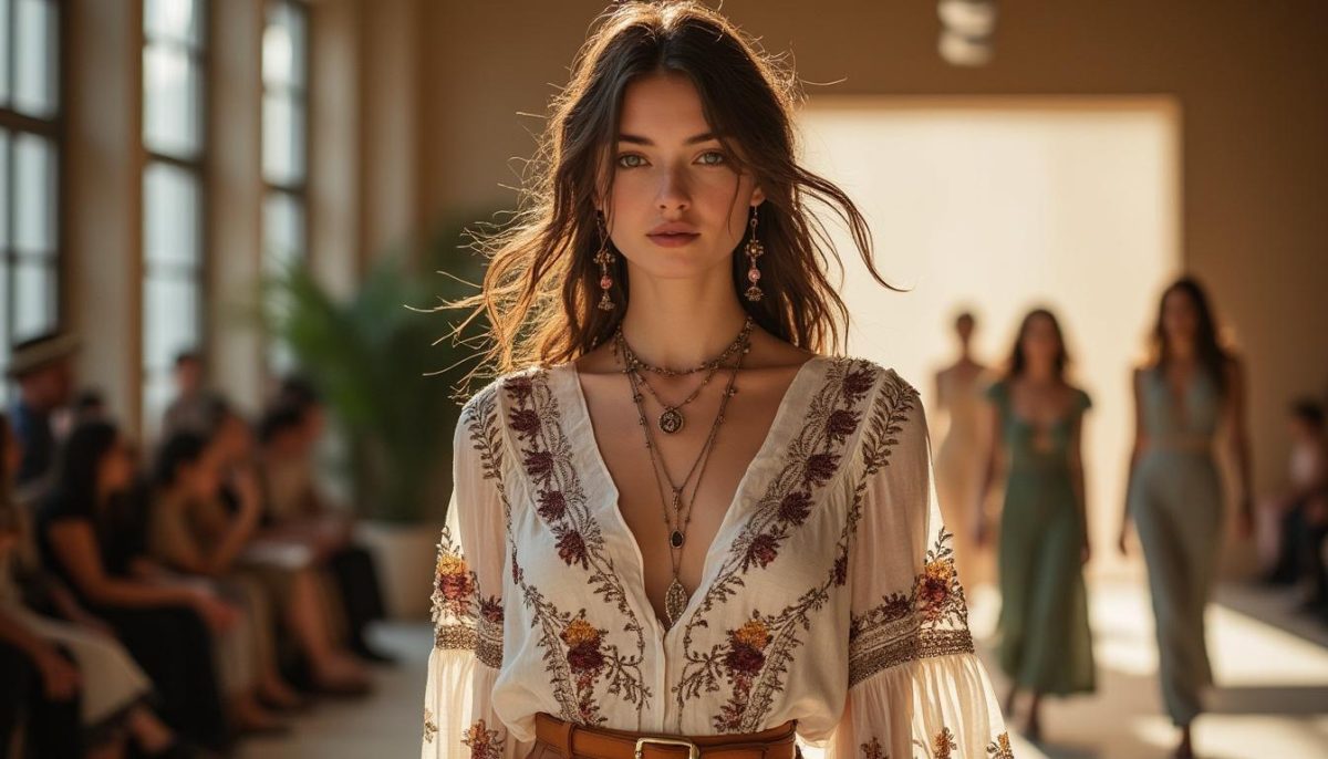 découvrez la nouvelle collection bohème et onirique de chloé lors de la semaine de la mode à paris, alliant élégance et créativité pour un style unique.
