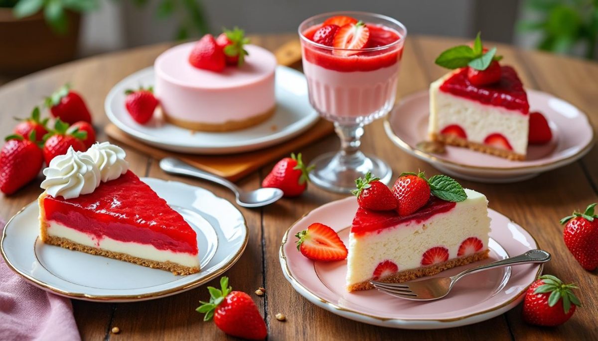 découvrez 5 desserts à la fraise irrésistibles qui surpasseront toutes vos pâtisseries préférées. frais, gourmands et faciles à réaliser, laissez-vous séduire !