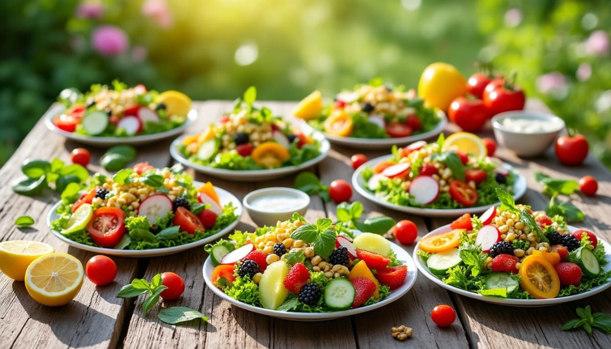 découvrez 7 recettes de salades d'été rafraîchissantes qui transformeront vos repas en de véritables moments de fraîcheur et de légèreté.