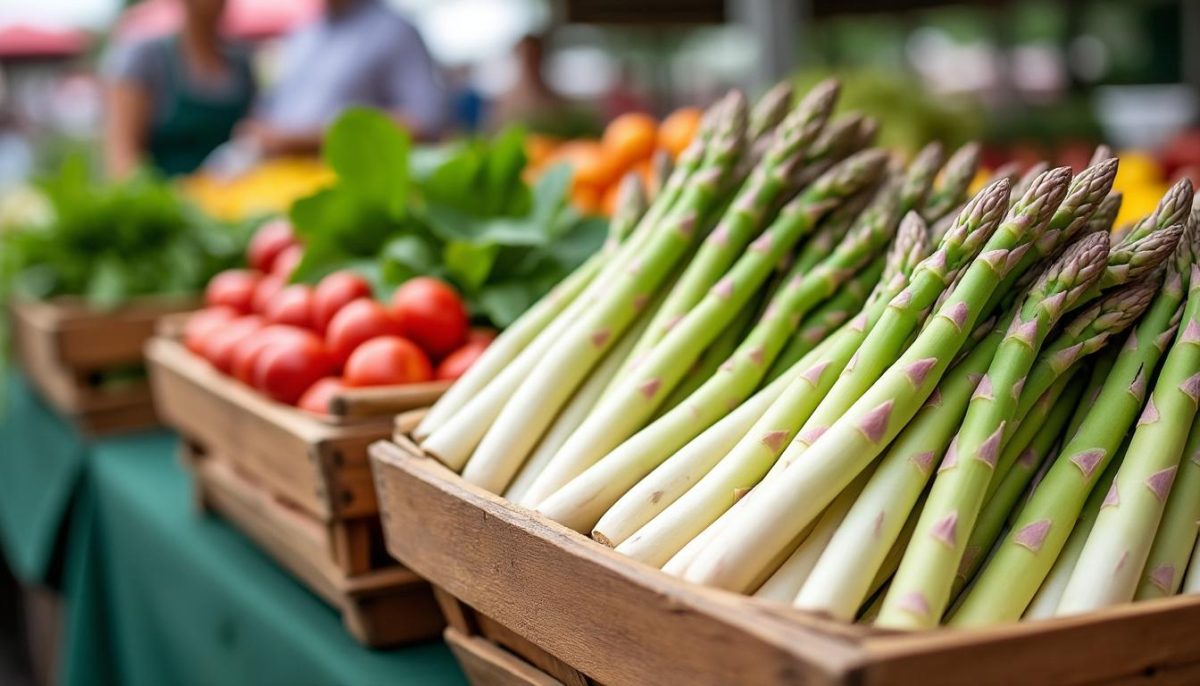 découvrez l'astuce simple pour choisir des asperges blanches fraîches, régulières et délicieuses au marché, pour des dégustations réussies.