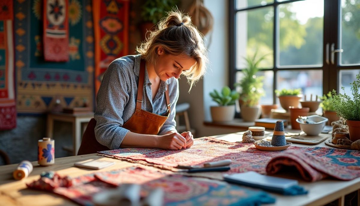 découvrez comment martine toudic redonne vie et modernité aux étoffes anciennes au salon des métiers d’art de trégastel, alliant savoir-faire traditionnel et créativité contemporaine.