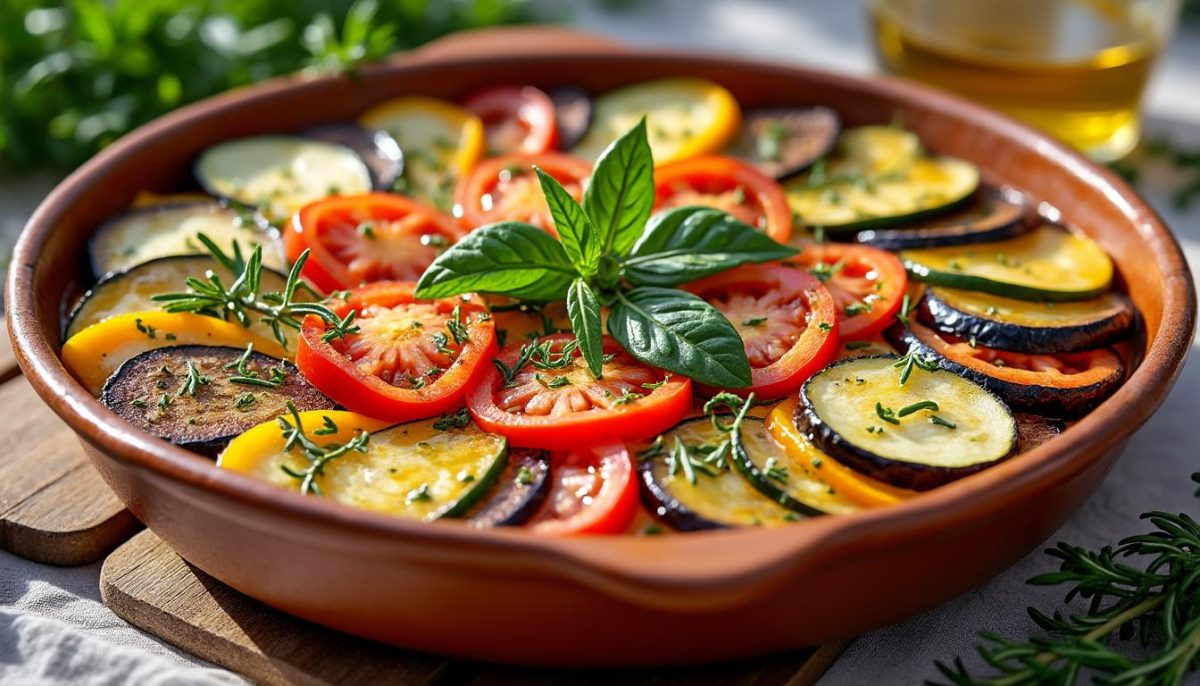 découvrez ce tian de légumes provençal, un plat coloré et savoureux qui deviendra rapidement l'accompagnement incontournable de vos repas d'été.