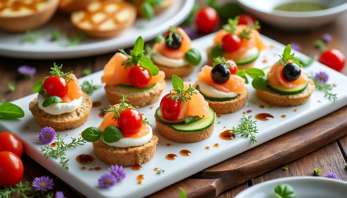 découvrez des recettes d'amuses-bouches faciles et rapides à préparer en moins de 10 minutes pour impressionner tous vos invités dès l'apéritif.