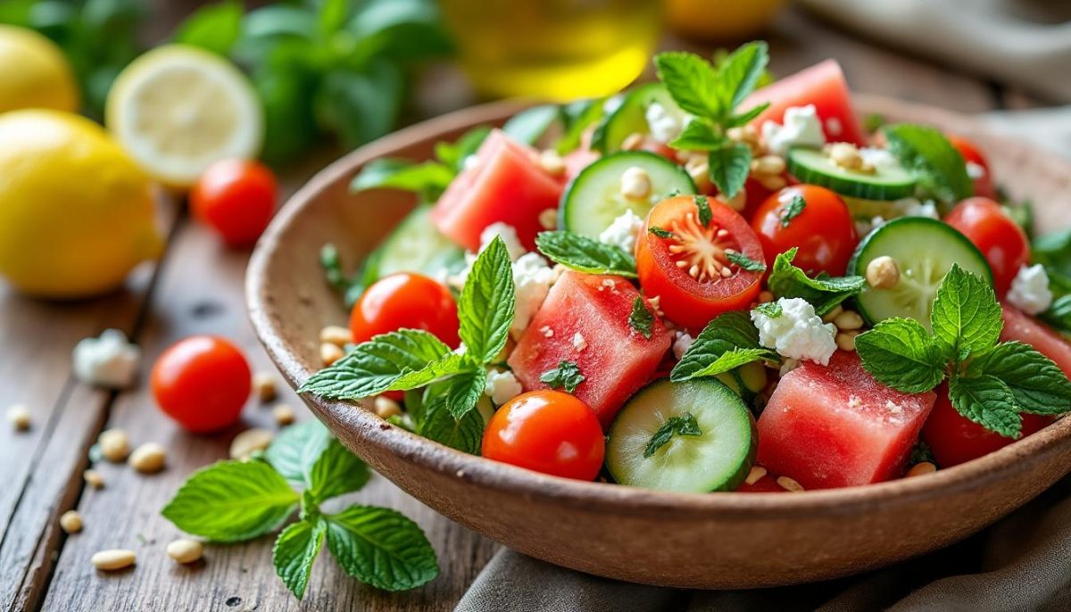 découvrez notre salade estivale fraîche et gourmande, parfaite pour vos repas d'été. un mélange savoureux et léger qui deviendra rapidement votre obsession de la saison.