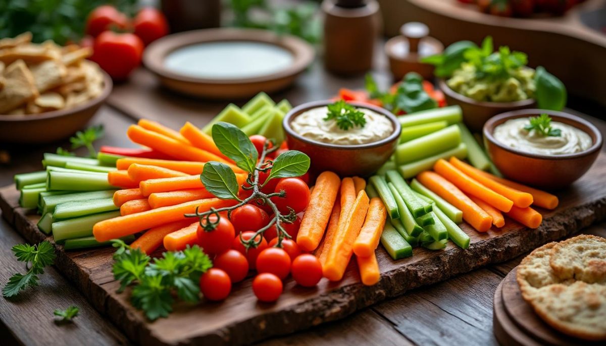 découvrez comment composer l'assiette de crudités parfaite pour impressionner et faire saliver tous vos invités avec des conseils simples et des idées délicieuses.