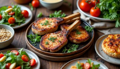 découvrez notre recette facile et savoureuse de côtelettes de porc rôties au four, idéale pour un repas gourmand et rapide à préparer.