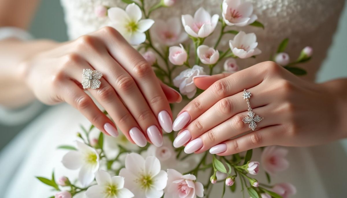 découvrez la manucure lace nails, l'effet dentelle délicat et raffiné, la tendance incontournable des mariées pour le printemps-été. sublimez vos ongles avec élégance et romantisme.