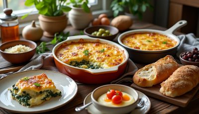 découvrez notre recette facile et savoureuse de gratin matinal réconfortant, à préparer à l'avance pour des matins gourmands sans stress.