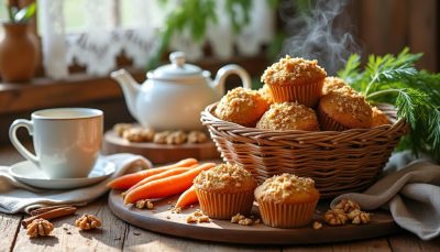 découvrez nos muffins moelleux à la carotte, parfaits pour des matins pressés et réconfortants. une recette rapide et saine pour bien commencer votre journée.