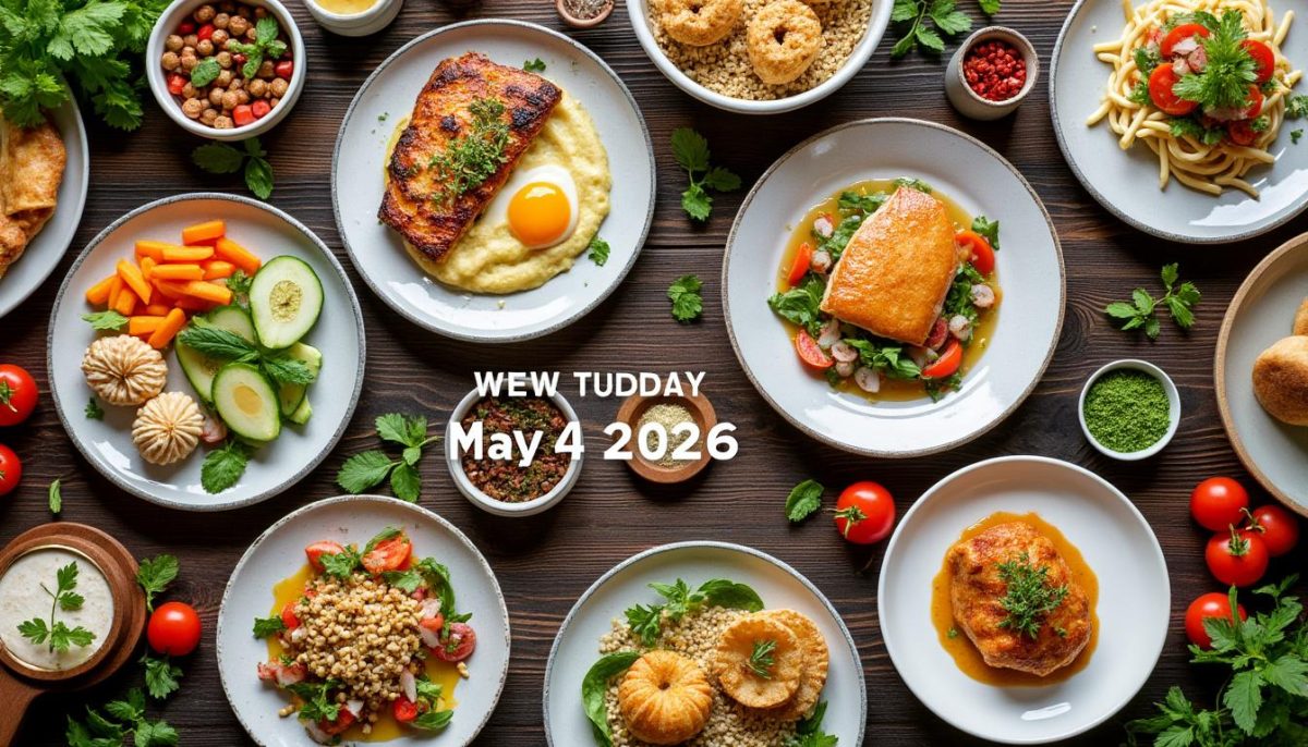 découvrez notre plan de repas pour la semaine du 4 mai 2026, alliant menus équilibrés et recettes gourmandes pour toute la famille. simplifiez votre organisation et savourez des plats sains et délicieux chaque jour.