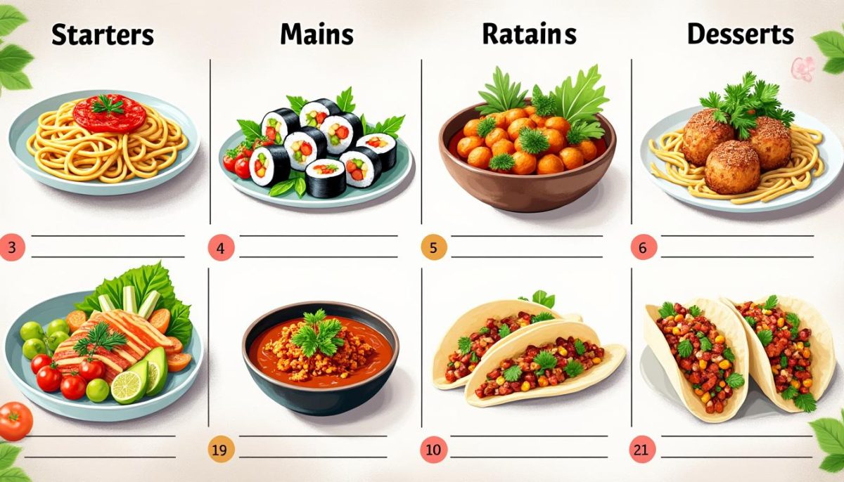 découvrez notre plan de repas hebdomadaire du 6 avril 2026, avec des recettes équilibrées et faciles à préparer pour toute la semaine.