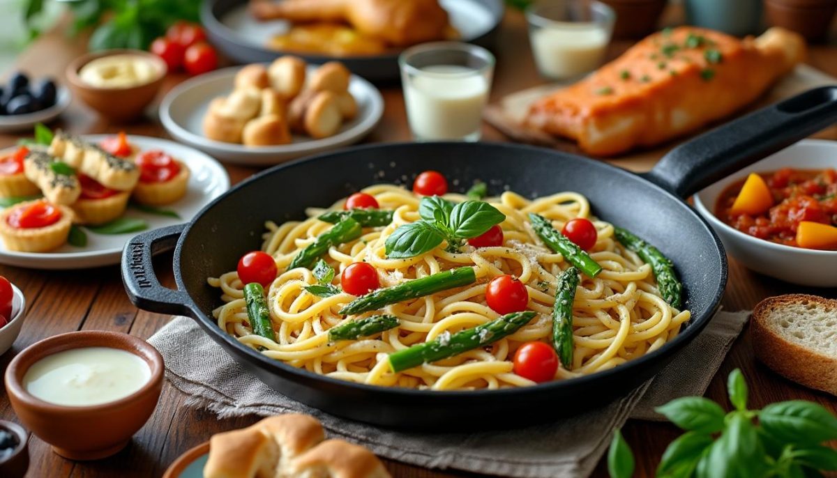découvrez la primavera crémeuse en une poêle, le repas parfait et rapide pour vos soirées pressées. une recette savoureuse et facile à préparer qui ravira toute la famille.