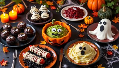 découvrez 5 idées de repas halloween effrayants qui sauront impressionner petits et grands sans stress. des recettes faciles et amusantes pour une fête réussie !