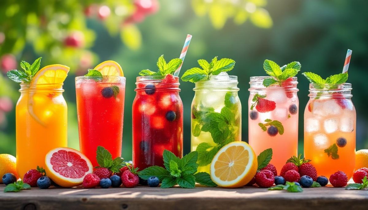 découvrez 7 boissons rafraîchissantes et faciles à préparer pour rester hydraté et frais tout l'été, même lors des journées de canicule.