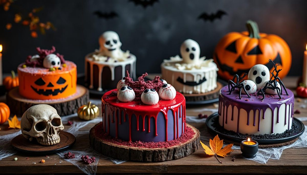découvrez 7 gâteaux d'halloween effrayants et créatifs qui impressionneront tous vos invités cette année. recettes faciles et idées déco pour un dessert monstrueusement délicieux !