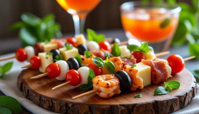 découvrez 7 idées de mini brochettes apéritives originales et savoureuses pour sublimer vos cocktails et épater vos invités lors de vos soirées.