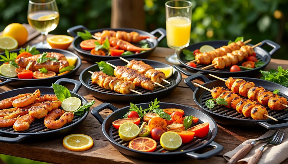 découvrez 7 idées de repas à la plancha faciles et savoureuses pour transformer toutes vos soirées d'été en véritables fêtes gourmandes entre amis ou en famille.