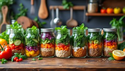 découvrez 7 recettes de plats en bocaux à préparer à l'avance pour des dîners rapides, savoureux et pratiques toute la semaine.