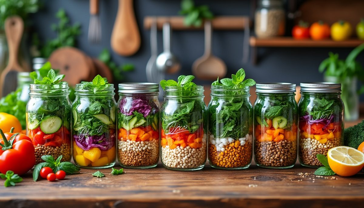 découvrez 7 recettes de plats en bocaux à préparer à l'avance pour des dîners rapides, savoureux et pratiques toute la semaine.