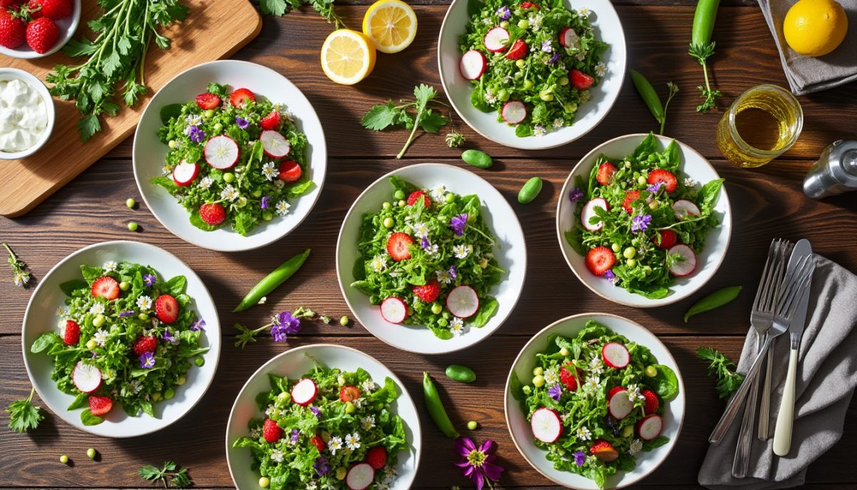 découvrez 7 recettes de salades printanières fraîches et savoureuses pour célébrer l'arrivée des beaux jours en cuisine. idéales pour des repas légers et colorés !