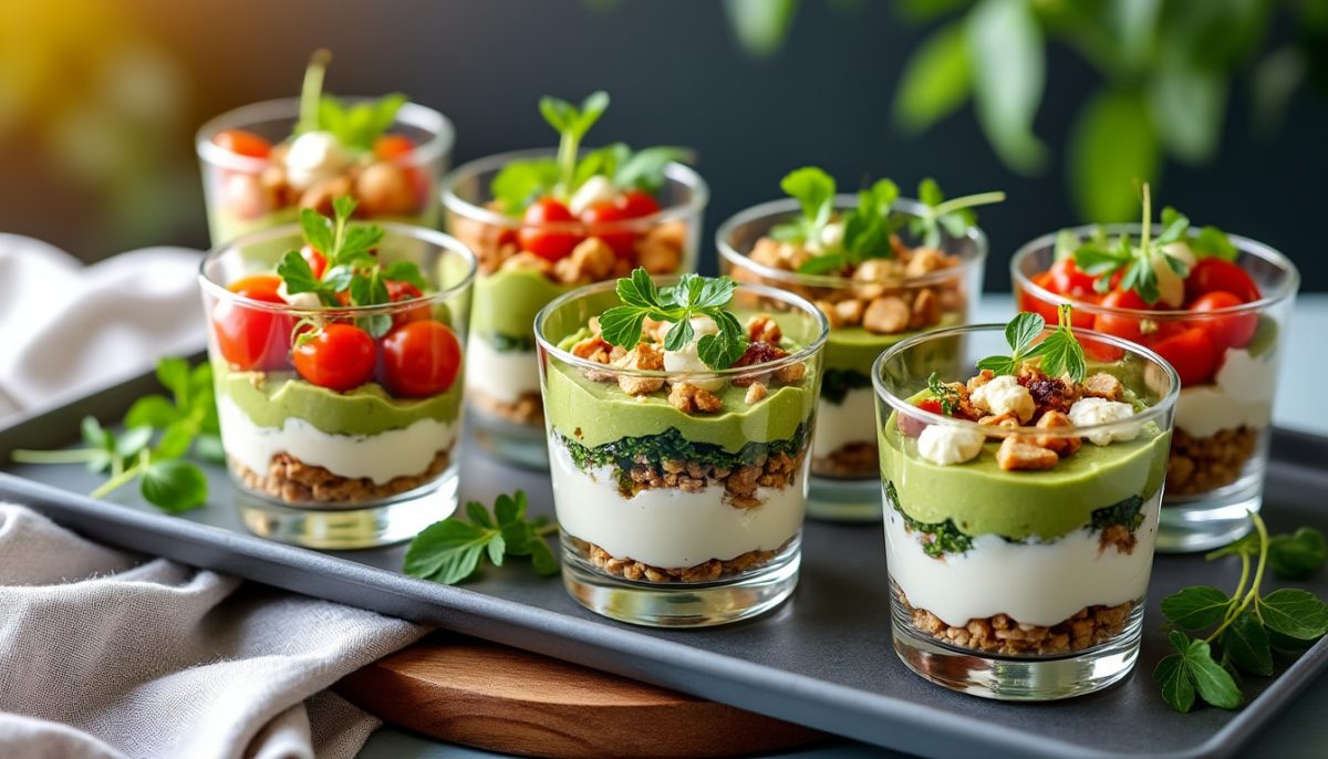 découvrez 7 recettes de verrines salées chics, faciles et rapides, sans cuisson ni stress, parfaites pour impressionner vos invités lors de vos réceptions.