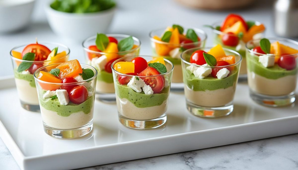 découvrez 7 verrines salées élégantes et faciles à réaliser, parfaites pour impressionner vos invités sans cuisson ni stress. idéales pour vos apéritifs et repas festifs.