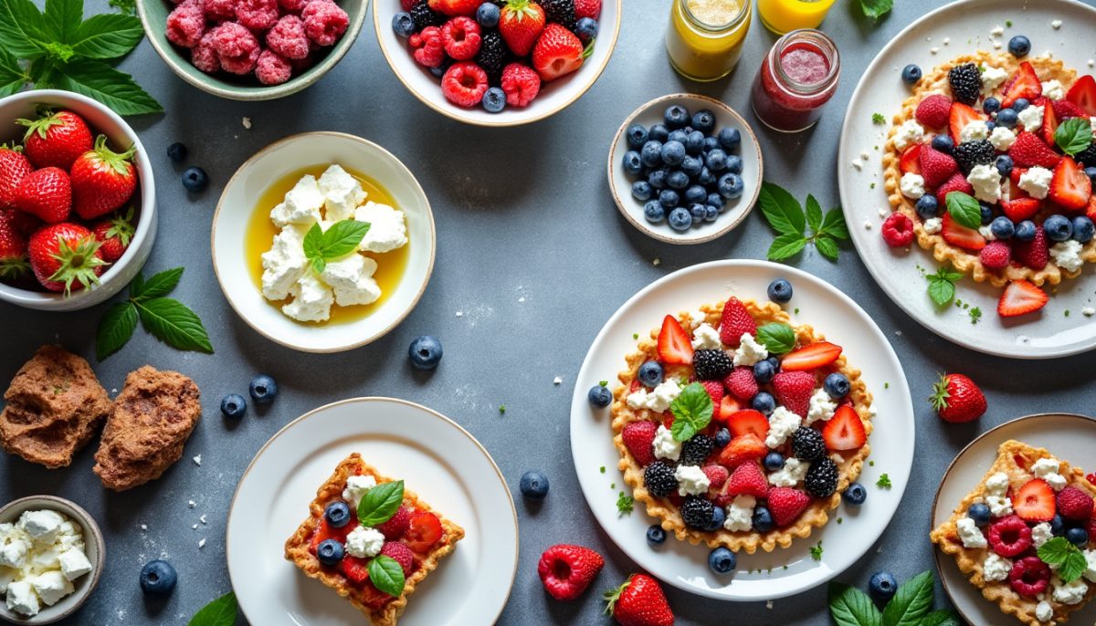 découvrez une recette fraîche et gourmande alliant baies juteuses, feta savoureuse et une vinaigrette facile à préparer pour un repas léger et délicieux.