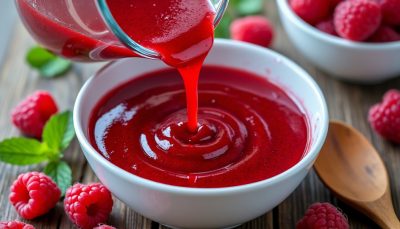 découvrez comment réaliser un coulís de framboise maison en seulement 5 minutes, une recette simple et rapide qui surpassera toutes les versions industrielles.