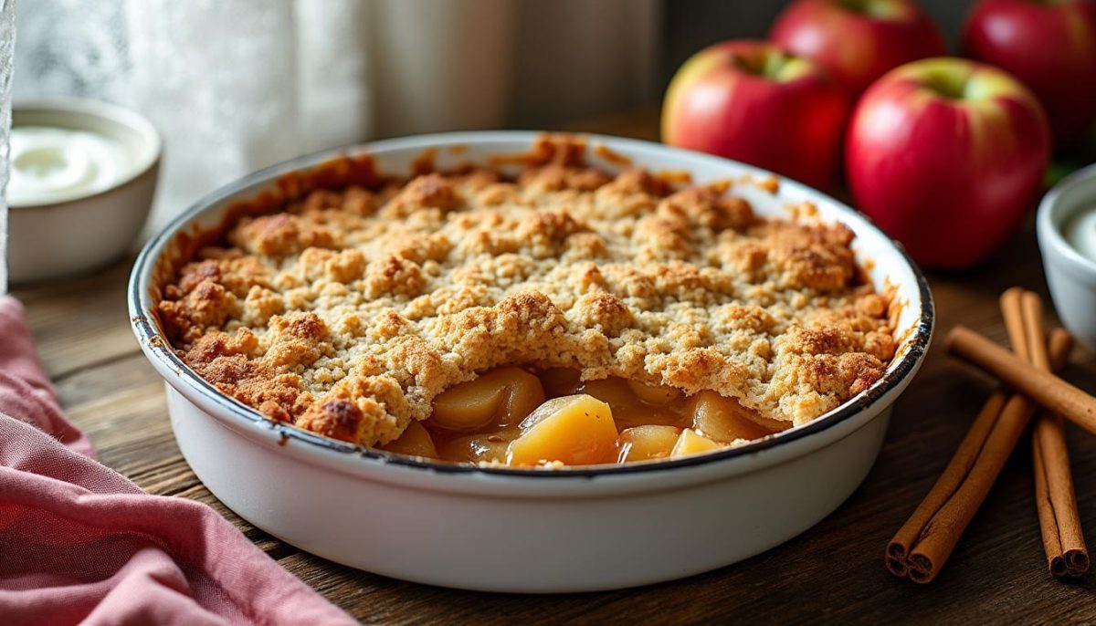 découvrez la recette authentique du crumble aux pommes de grand-mère, un dessert maison délicieux qui surpassera toutes les versions industrielles par son goût et sa fraîcheur.