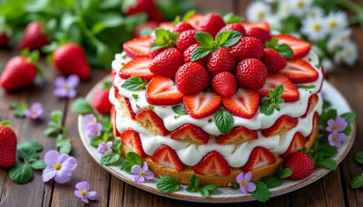 découvrez ce fraisier aérien léger et rapide à préparer, qui deviendra votre nouvelle pâtisserie préférée en moins d'une heure.
