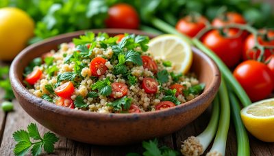 découvrez notre taboulé libanais authentique, une recette traditionnelle qui surpasse toutes les versions industrielles. fraîcheur, saveurs naturelles et qualité incomparable garanties !