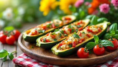 découvrez la recette savoureuse des courgettes farcies fondantes, un plat d'été léger et gourmand qui ravira toute la famille cette saison.