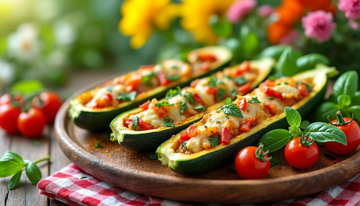 découvrez la recette savoureuse des courgettes farcies fondantes, un plat d'été léger et gourmand qui ravira toute la famille cette saison.