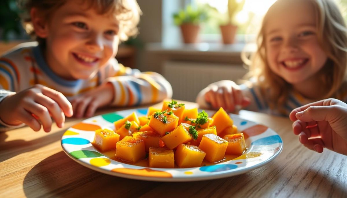 découvrez une recette délicieuse de butternut qui fera aimer cette courge à vos enfants, même les plus difficiles ! facile à préparer et pleine de saveurs.