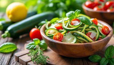 découvrez une recette de salade de courgettes ultra fraîche, idéale pour profiter pleinement de votre récolte sans allumer le four. simple, rapide et délicieuse pour vos repas d'été.