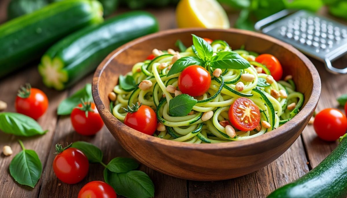découvrez une recette simple et fraîche de salade de courgettes crues, parfaite pour utiliser votre récolte sans avoir à allumer le four. idéale pour l'été !