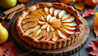découvrez la recette traditionnelle de la tarte aux poires fondante de grand-mère, parfaite pour réchauffer vos goûters d'automne avec gourmandise et douceur.