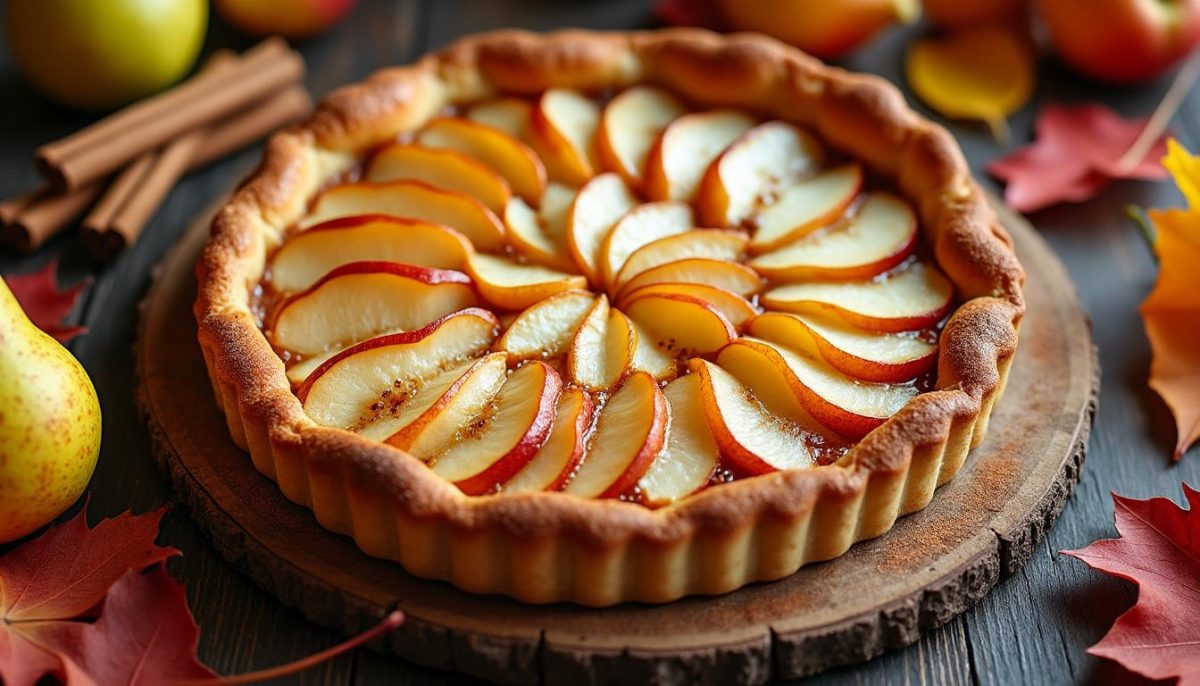découvrez la recette traditionnelle de la tarte aux poires fondante de grand-mère, parfaite pour réchauffer vos goûters d'automne avec gourmandise et douceur.