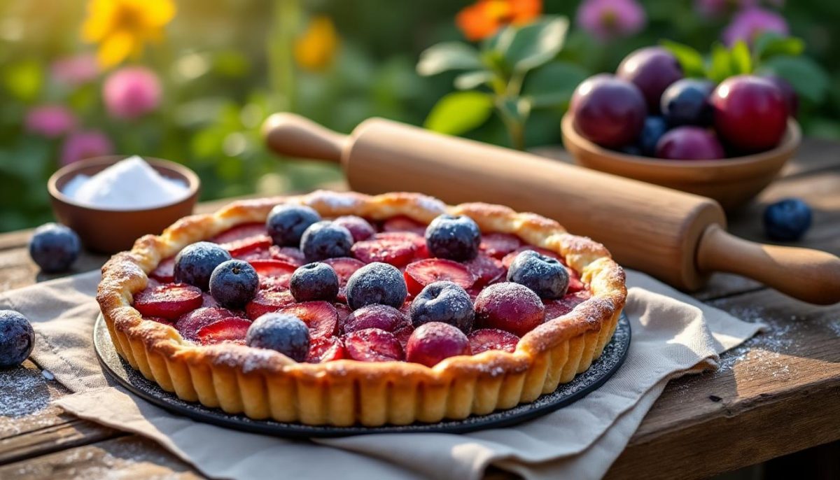 découvrez la recette authentique de la tarte aux prunes de grand-mère, un dessert traditionnel parfait pour clôturer l'été avec douceur et gourmandise.