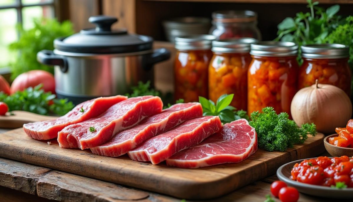 apprenez à faire des conserves de viande maison en toute sécurité grâce à notre guide complet. techniques, conseils et astuces pour préserver vos viandes naturellement et efficacement.