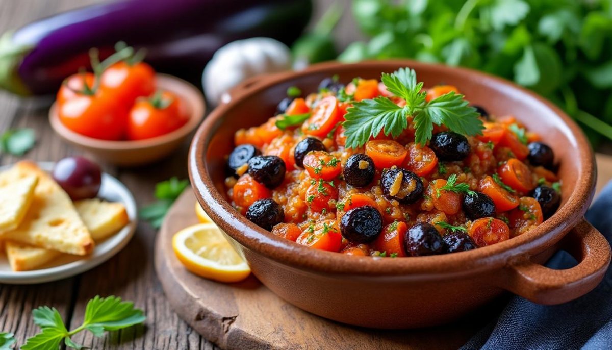 découvrez notre recette traditionnelle de caviar d'aubergine, parfaite pour sublimer tous vos apéros d'été avec des saveurs authentiques et fraîches.