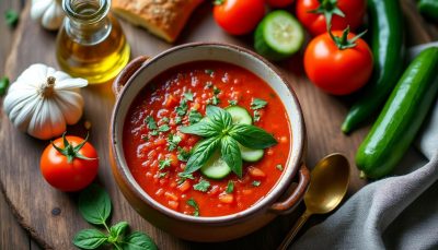 découvrez la recette authentique du gaspacho espagnol, une soupe froide rafraîchissante qui surpasse toutes les versions industrielles par sa saveur et sa fraîcheur.