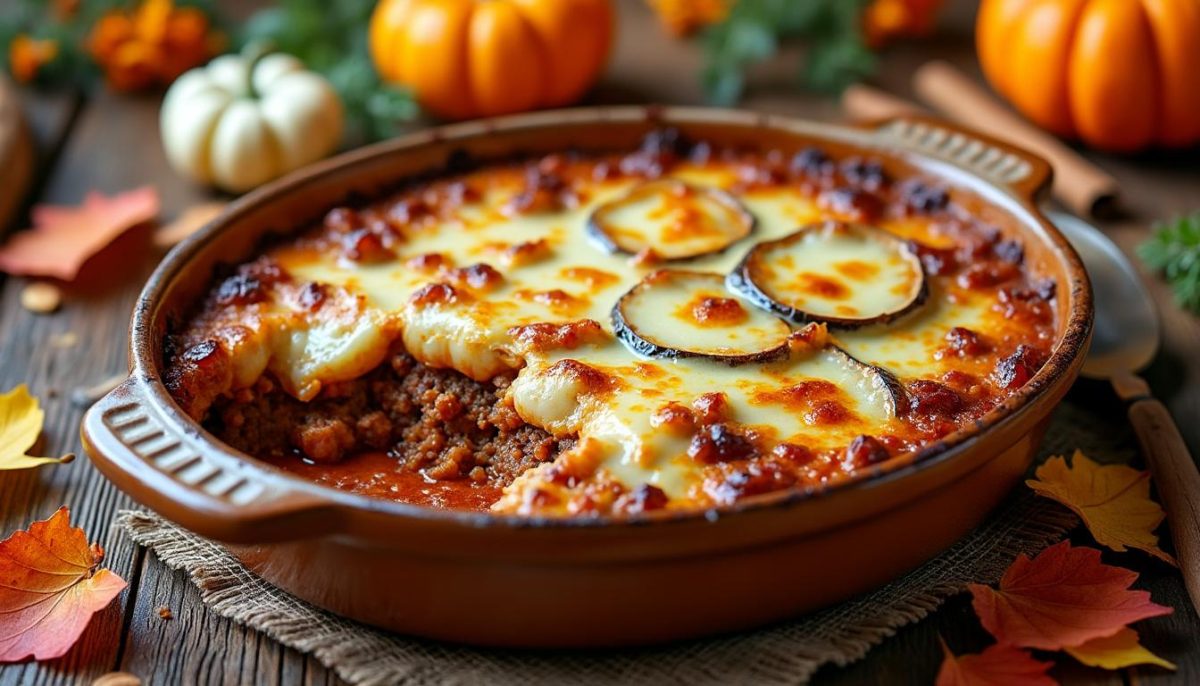 découvrez la recette authentique de la moussaka grecque, un plat savoureux qui ravira toute votre famille cet automne avec ses saveurs riches et réconfortantes.