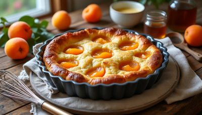 découvrez le secret du clafoutis aux abricots de grand-mère pour un moelleux parfait à chaque fois. recette facile et délicieuse qui ravira toute la famille.