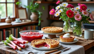 découvrez ma recette simple et rapide du dessert à la rhubarbe, un classique printanier que je prépare chaque année avec plaisir.