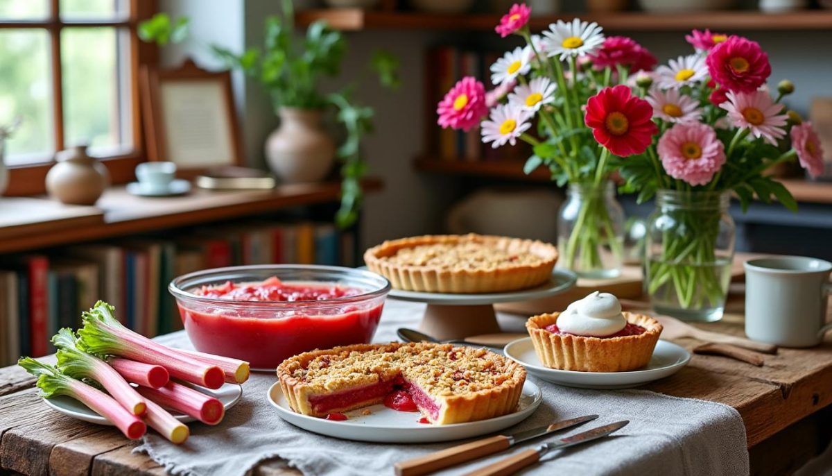 découvrez ma recette simple et rapide du dessert à la rhubarbe, un classique printanier que je prépare chaque année avec plaisir.