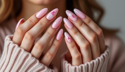 découvrez un nail art octobre rose original qui sensibilise au cancer du sein avec élégance, sans utiliser le traditionnel ruban rose, pour un message fort et subtil.